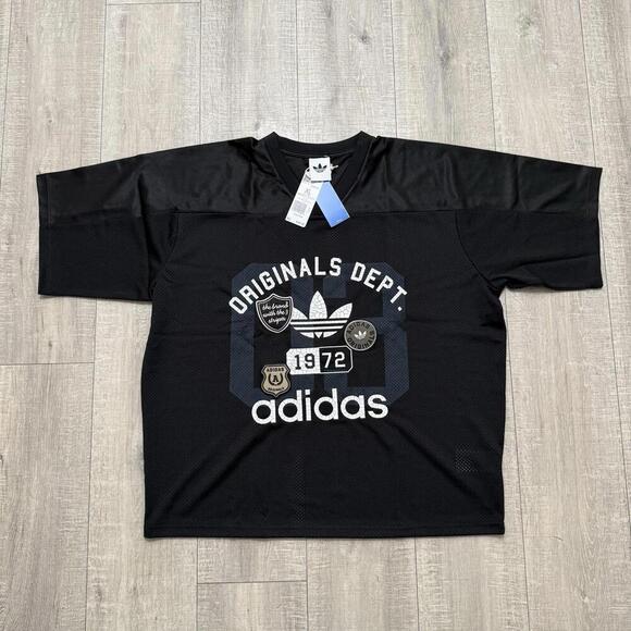 adidas Other - Adidas Originals Og Graphic Dept. Mesh Fashion Black Shirt KD6252 Size XL Men